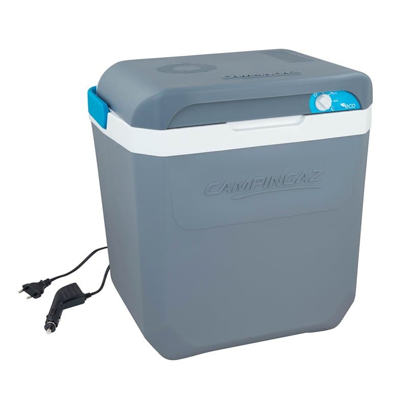 Campingaz Powerbox Plus 28 L, électrique, connexion 12 V, espace pour 8 bouteilles de 1,5 L, glacière électrique, boîte thermiqu