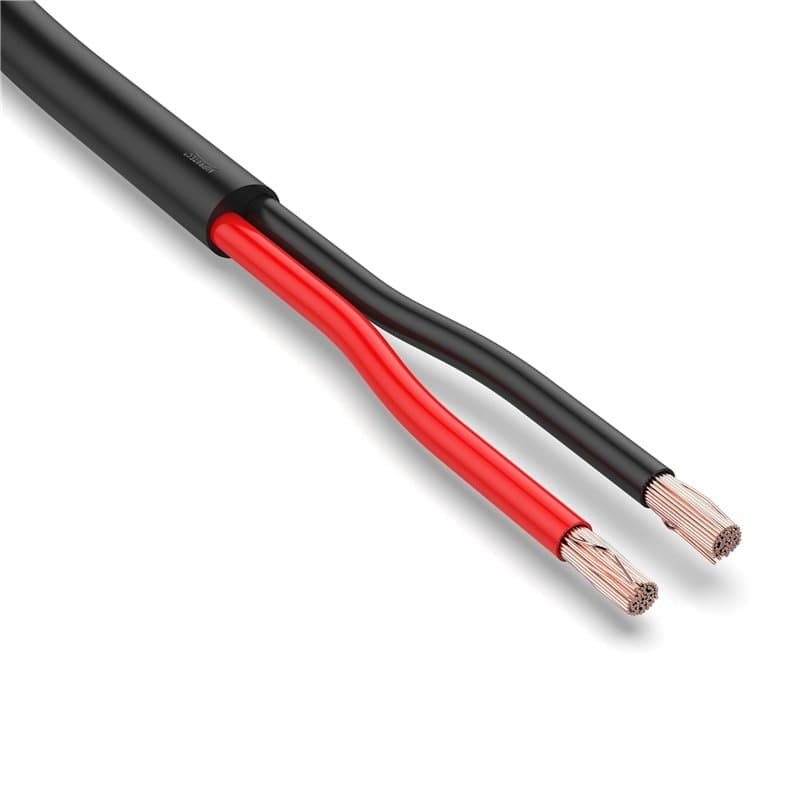 Auprotec Câble de véhicule 10 m - 2 x 2,5 mm² - Câble rond 2 fils - Câble électrique FLRYY - Pour remorque de voiture