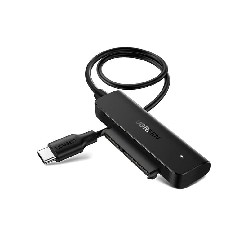 UGREEN Adaptateur USB 3.1 Câble SATA vers Type C pour Disque Dur 2,5 Pouces HDD SSD 10To Supporte UASP Compatible avec iPhone 15