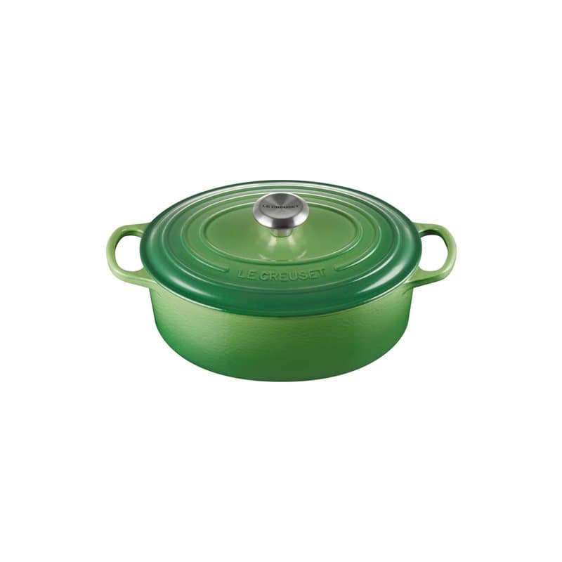Le Creuset Signature 21178274082430 Cocotte en fonte ovale avec couvercle, Ø 27 cm, compatible avec tous les types de plaques de