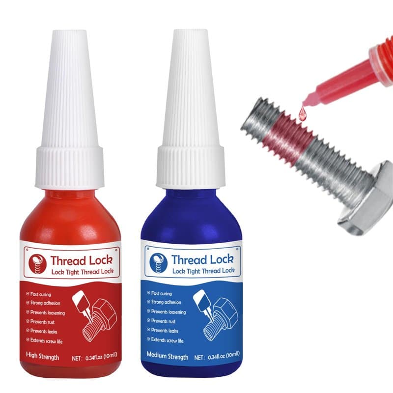 EIGTWEN frein filet, 2 x 10 ml de sécurité à vis moyenne/haute résistance, empêche le desserrage des écrous et des vis en cas de