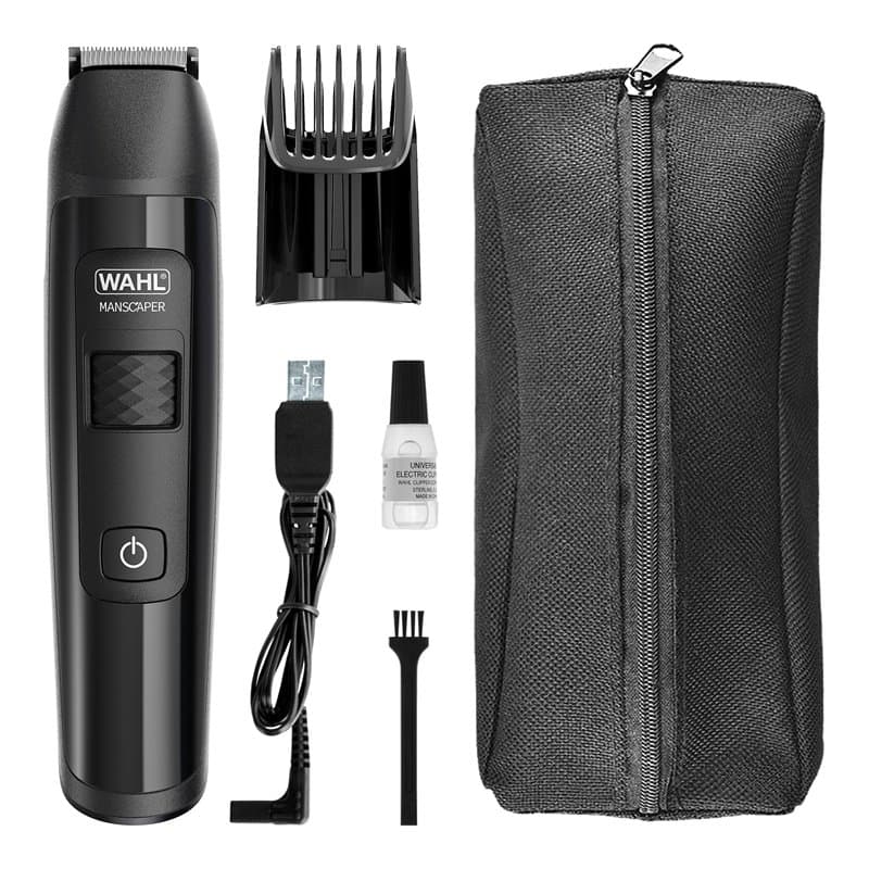 WAHL Manscaper Lithium Groin and Body Trimmer, tondeuse pour le corps, tondeuse entièrement étanche, utilisation humide/sèche, S