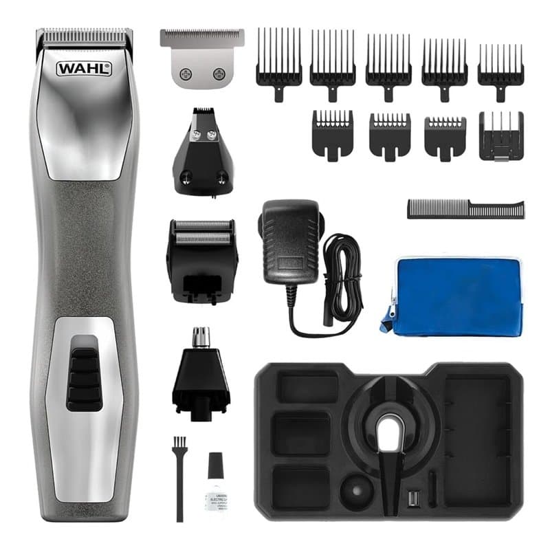 WAHL Chromium 11-en-1 Multigroomer, tondeuse pour le corps, tondeuse à barbe pour hommes, tonte de la barbe, rasage du corps, to