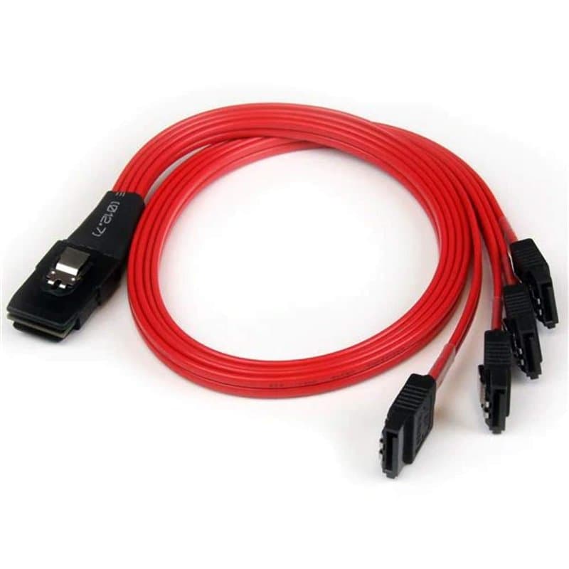 StarTech.com Câble inversé SFF-8087 vers 4x SATA de 50 cm - Mini SAS interne vers SATA (SAS8087S4R50)