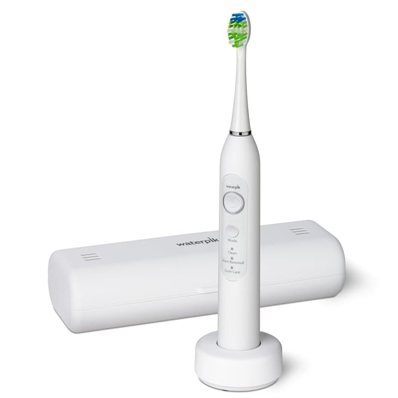 Waterpik Sensonic Brosse à Dents Électrique Sonique, Brosse à Dents Rechargeable pour Adultes avec 3 Modes, Étui de Voyage, Char