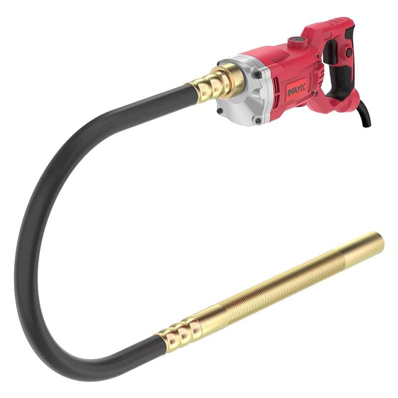IMAYCC Vibrateur en Béton, 1500W Puissant Vibreur, Vibrateur à Bouteille Vibrante interne 4200 tr/min, avec Tige Vibrante 2M, po
