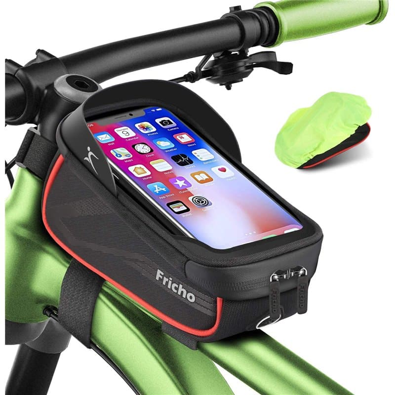 Fricho Cadeau Saint Valentin pour Homme Original Anniversaire, Idee Cadeau Papa Mari Personnalisé, Sacoche Cadre Velo Guidon Sup