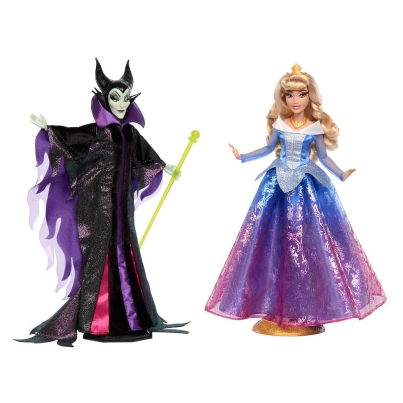 Mattel Disney Maléfique et Aurore Coffret de poupées collector inspirées du film Disney La Belle au Bois Dormant, cadeaux pour e