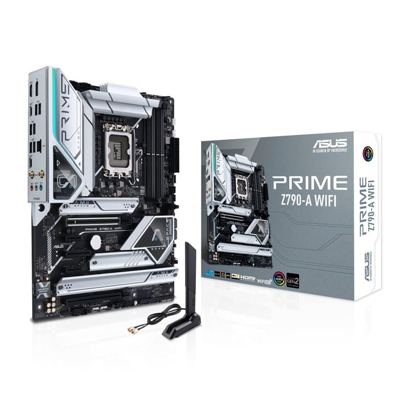 ASUS PRIME Z790-A WIFI – Carte mère Intel LGA 1700 ATX (16+1 DrMOS, PCIe 5.0, 4 x M.2, DDR5, Intel WIFI 6E, 2.5 Gb LAN, HDMI, Di
