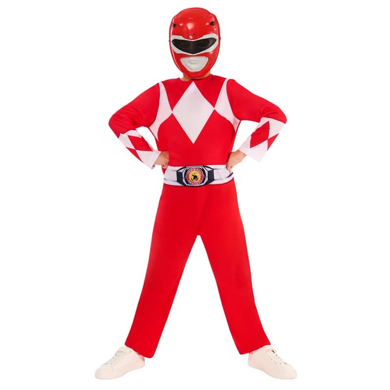 Rubies - HASBRO Power Rangers officiel - Déguisement Power Ranger rouge 7-8 ans