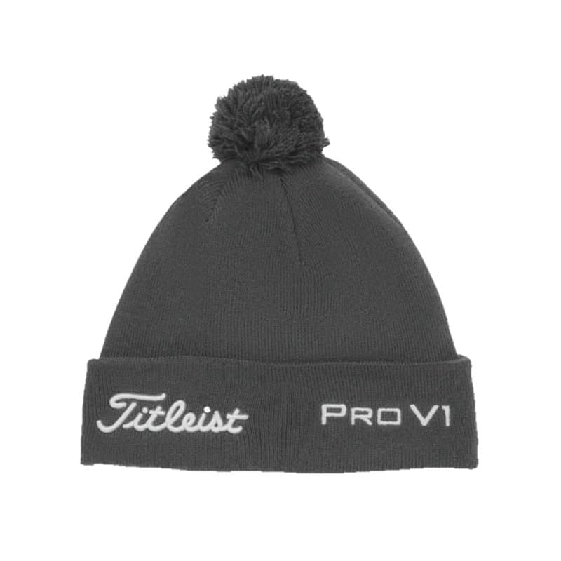 Titleist Tour Pom Béret, Gris Anthracite, Blanc, Taille Unique Mixte