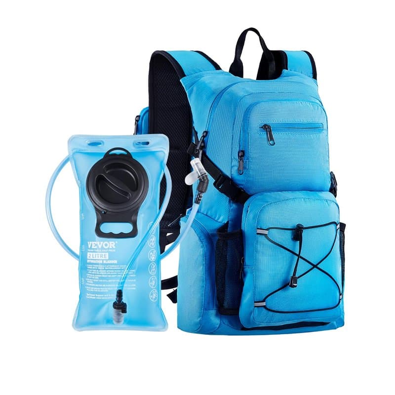 VEVOR Sac à dos d'hydratation 25 L, sac à dos d'eau isolé avec poche à eau en TPU 2 L, sac à dos de randonnée avec rangement pou