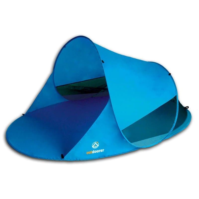 Outdoorer - Tente de Plage Parasol Pop up Zack II Bleu, UV 60