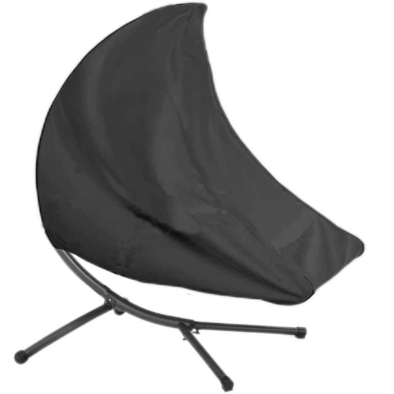 Housse transat suspendu, 600D Housse bain de soleil suspendu Iimperméable, Coupe-Vent, Anti-UV - Noir