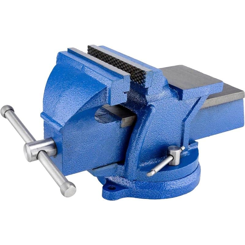 HYCHIKA Étau d'établi 125 mm 5 Inch, Etaux Pivotant à 360°, étaux Robustes pour l'atelier, Etau pour Le Travail du Dois, Le Perç