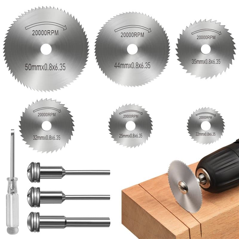 Disques de Coupe pour Outil Rotatif, Lames de Perceuse à Disque, HSS, Mini Lames de scie en acier rapide Circulaire pour la Coup