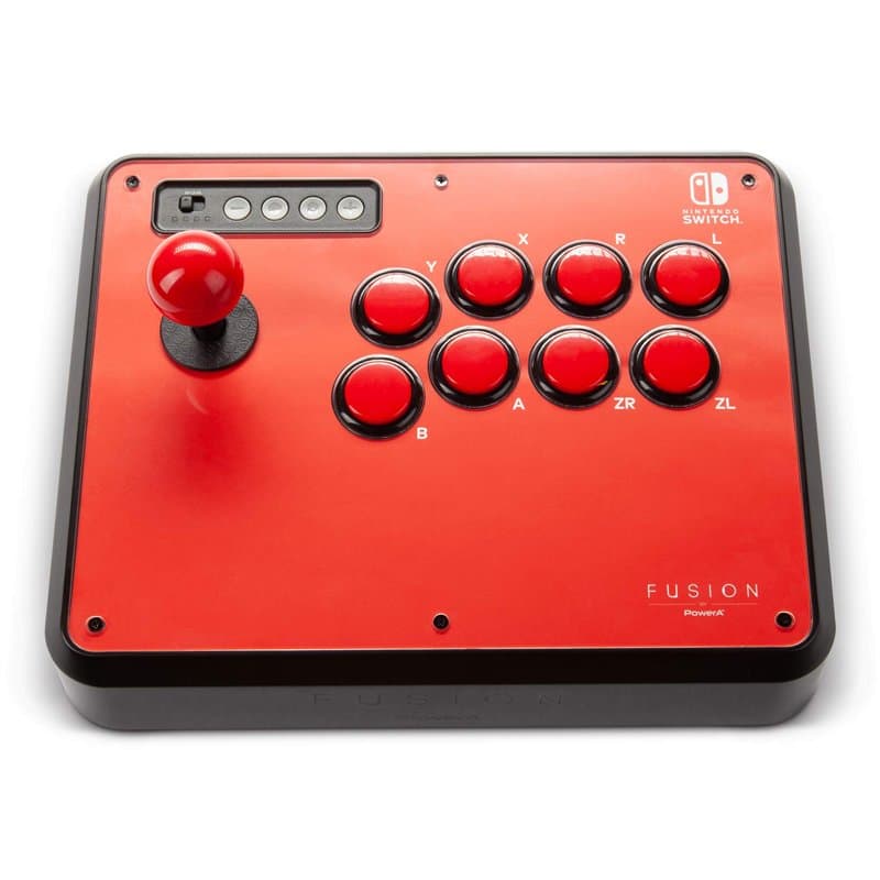 Stick arcade sans fil FUSION de PowerA pour Nintendo Switch, Nintendo Switch Lite, stick de combat, manette de jeu, manette, Blu