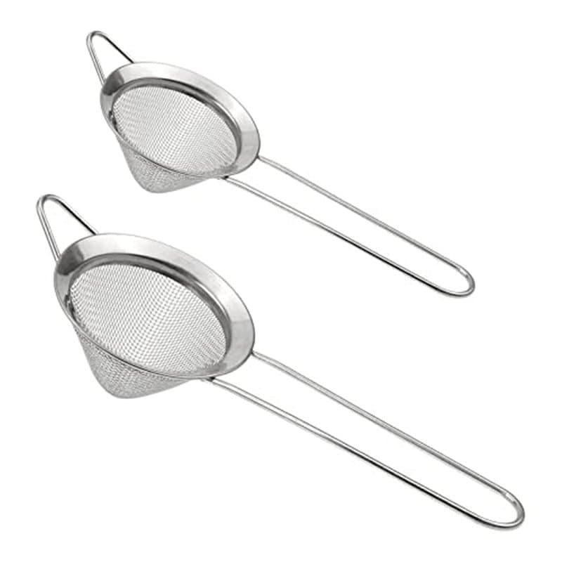 DXLing 2 Pièces Passoire à Cocktail fine en acier inoxydable 2 Tailles Tamis à Cocktail Conique Fine passoire à Cocktail Tamis à
