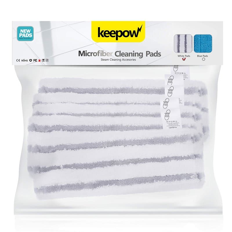 KEEPOW Lot de 5 chiffons en microfibre compatibles avec nettoyeur à vapeur Kärcher EasyFix SC 2, SC 3, SC 4, SC 5, brosse de sol