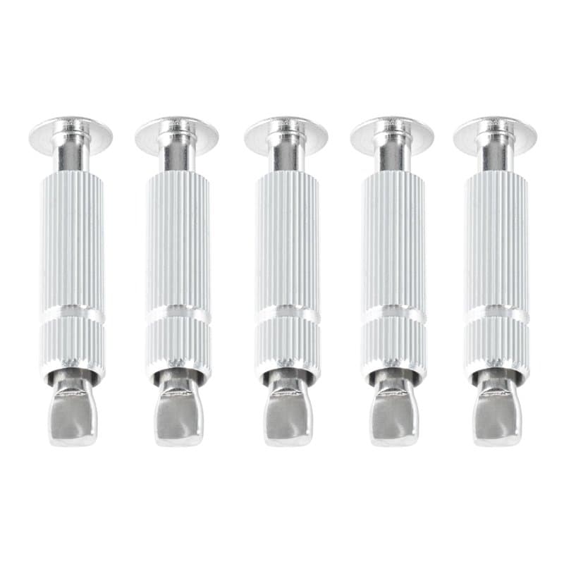 Piton Douille Rétractable | pour Fixation bâche Couverture de Piscine sur Plage béton ou dallage | Alu/INOX | Lot de 5 pièces -