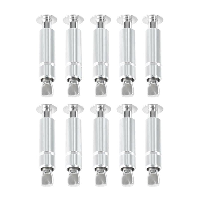 Piton Douille Rétractable | pour Fixation bâche Couverture de Piscine sur Plage béton ou dallage | Alu/INOX | Lot de 10 pièces -