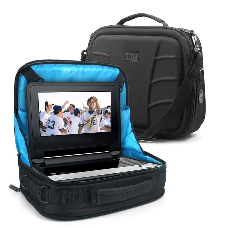 USA Gear Sacoche de Transport avec Poignée, Support Voiture Appuie-Tête pour Lecteur DVD Ordinateur Portable Takara, DBPOWER, Ph