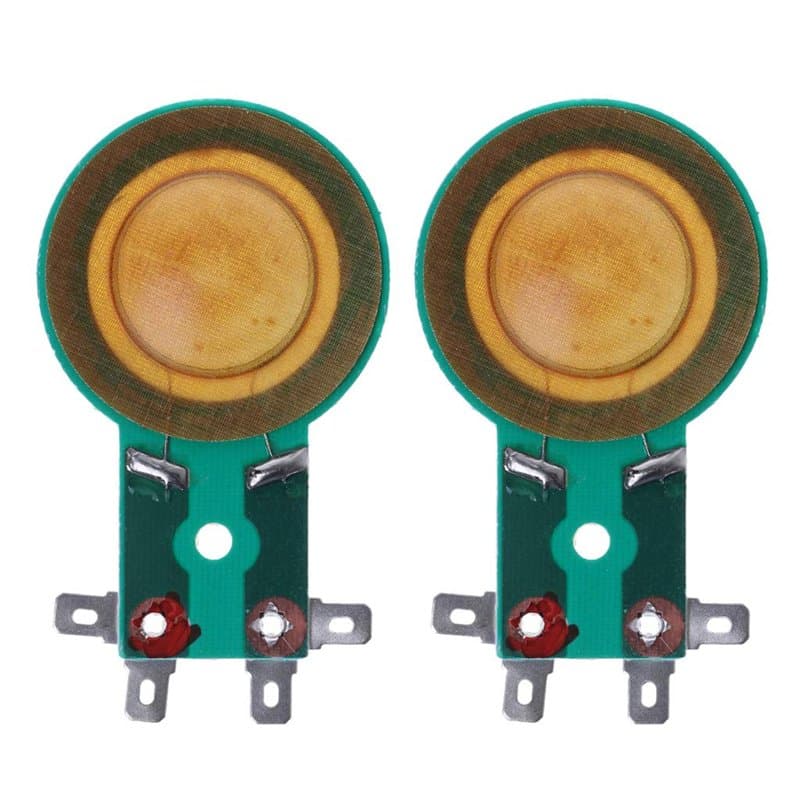 SimpleLife Jeu de 2 bobines vocales Tweeter, tête d'entraînement de Membrane en résine de Film Triple Corne (25.5mm, 24.5mm)