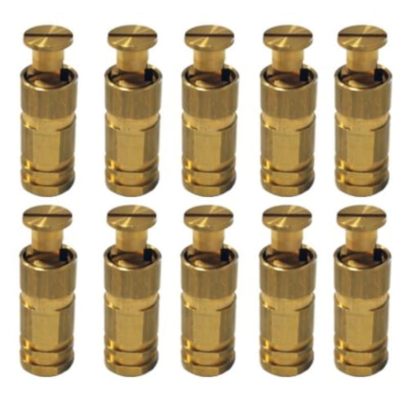 Piton Douille Escamotable - pour Fixation bâche Couverture de Piscine sur Plage béton ou dallage - Alu/INOX - Lot de 10 pièces -
