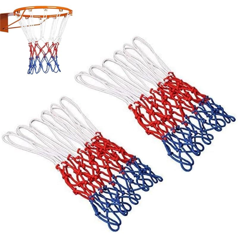 JJiaoLinin Filet De Basket-Ball,Lot de 2 Filets de Basket-Ball Professionnels, Convient à Toutes Les Conditions météorologiques,
