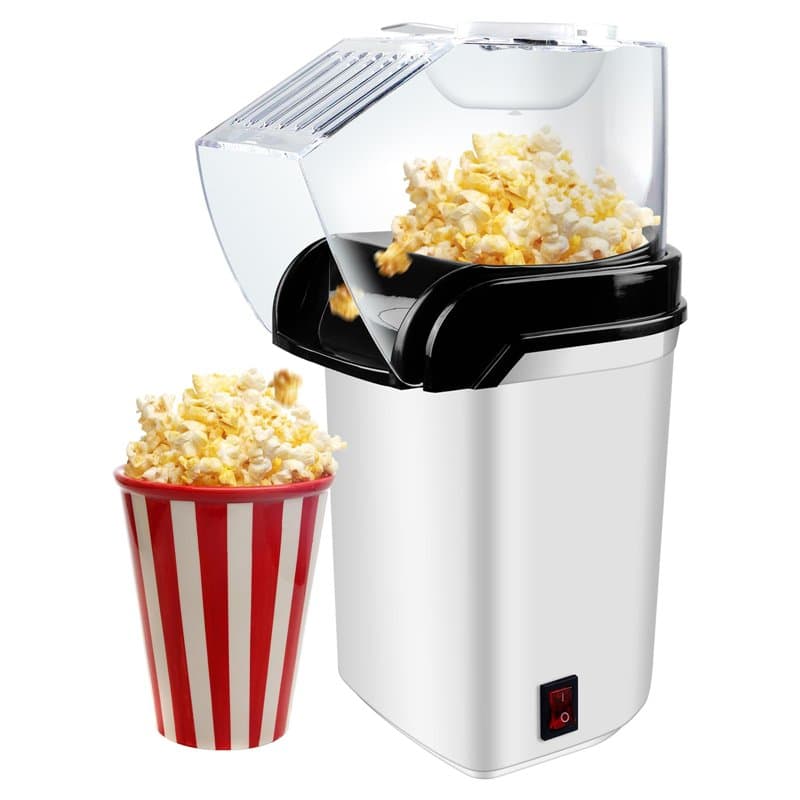 Machine A Pop Corn, Mini Machine À Pop-Corn, Machine À Popcorn Électrique, 1200W Air Chaud Sans Gras Huile Popcorn Maker, Foncti