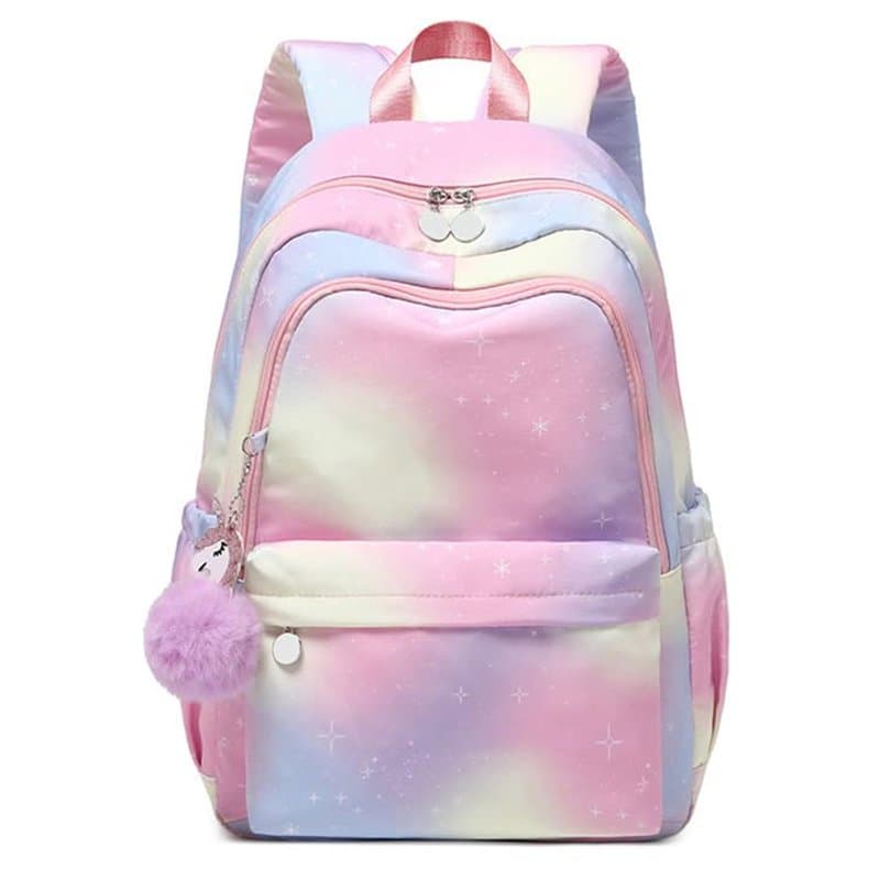 Lengender Sac à Dos Scolaire pour Filles, Enfant Sac Ecole Primaire Cartables Sac Arc en Ciel Loisir Voyage Daypacks