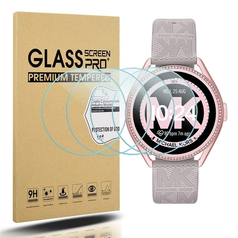 Diruite 4-Pièces Compatible avec Michael Kors Women's MKGO Gen 5E 43mm Protection Écran,Accessoires pour Michael Kors Women's MK