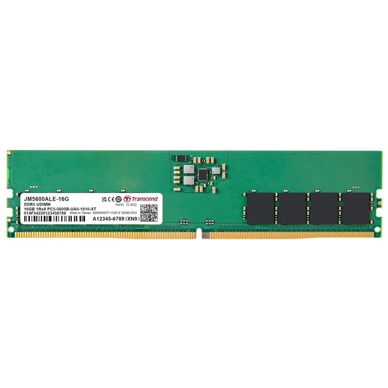 Transcend Long-DIMM Module de Mémoire 16GO DDR5 5600MHz - JM5600ALE-16G