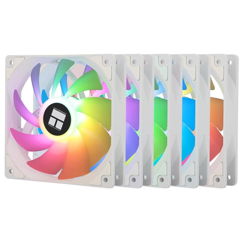 Thermalright TL-C12CW-S X5 Ventilateur de processeur ARGB 120 mm PWM Silent avec roulement S-FDB, vitesse de rotation jusqu'à 15