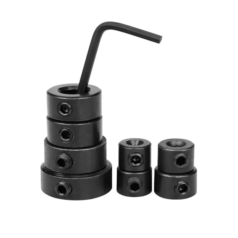 8 Pieces Colliers de Butée de Profondeur, Butées de Profondeur de Foret, Anneau de Positionnement Des Butées De Forage avec Clé