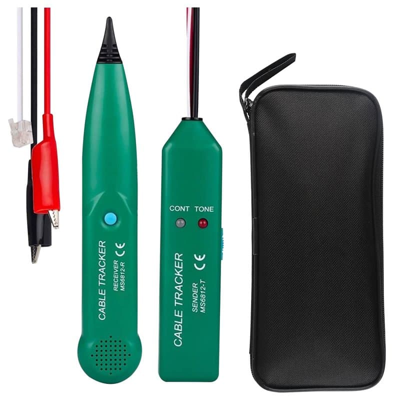 DIFCUL Testeur de Câble, Détecteur de Cable Électrique, MS6812 Testeur de Câble Téléphonique, traqueur de câble Professionnel Tr