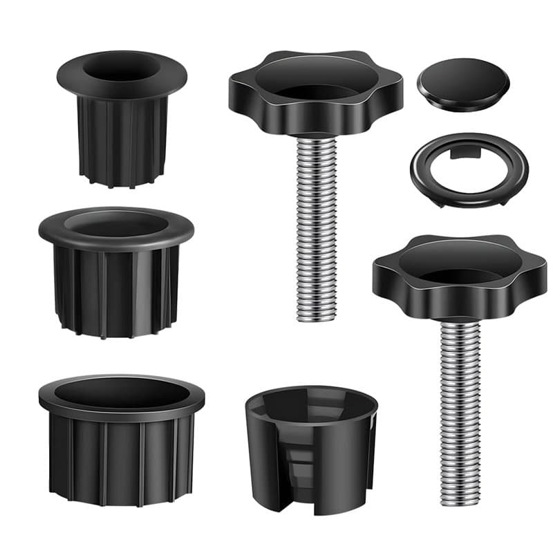 Udbrud 8 Pièces Anneaux de réduction pour Pied de Parasol Kit, Adaptateur de Pied de Parasol Umbrella Stand Parts, Balcon Suppor