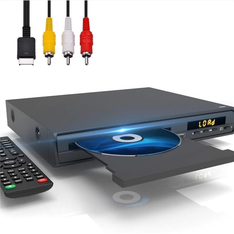 Maite DVD Player, Multi région pour TV, Connexion HDMI AV/entrée USB/entrée Mikrofon, supporte Le système NTSC/PAL, télécommande