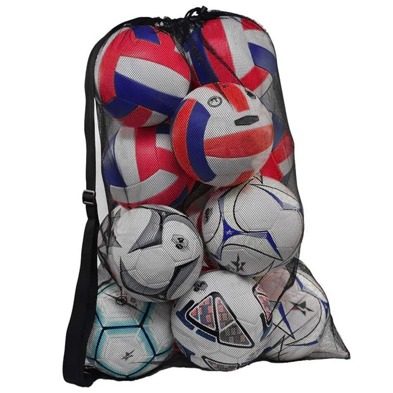 Diompirux Grand Nylon Capacité Sac de Ballon, Sac à Ballon avec Cordon de Serrage Bandoulière, Pliant Rangement, Durable Réutili