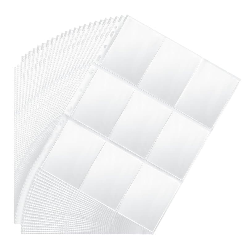 Classeur de cartes 60 pages 1080 Pochettes pour Cartes Pokemon,Protège Page Photo Double Face, Pokemon Trading Card Sleeves pour