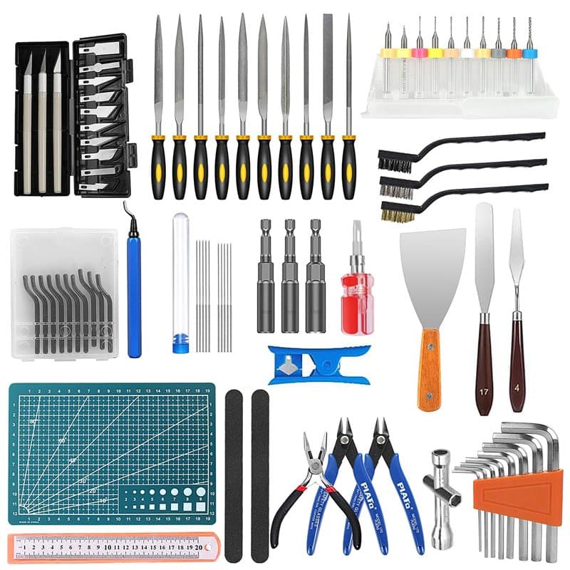 KOMABLEN 84 Pièces kit Modelisme, Accessoires Outils Imprimante 3d, Kit Impression 3d avec Ebavureur, Kit Nettoyage Imprimante,