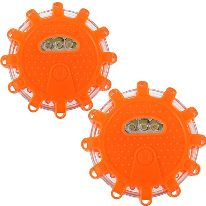 HUAREW 2 Pack Éclairage de Secours Multifonction Voyant d'avertissement, LED Lampe d'Avertissement Clignotant Gyrophare Balise a