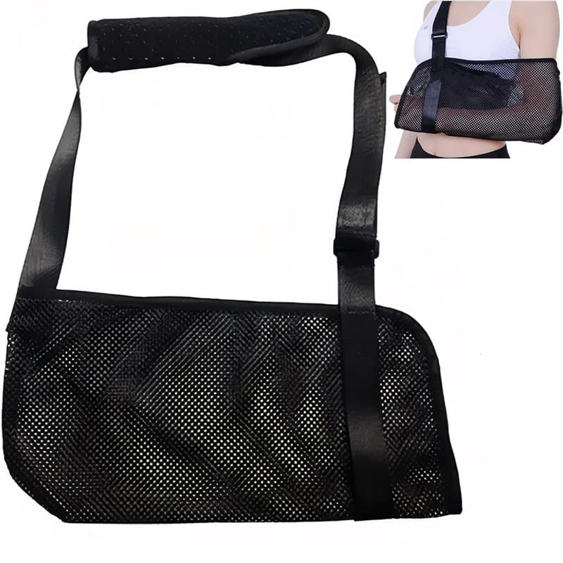 TNSOYCA Écharpe de Bras,Maintien du Bras,Sangle de Soutien de Bras pour Poignet Cassé, Coude, Epaule Disloquée(Noir)