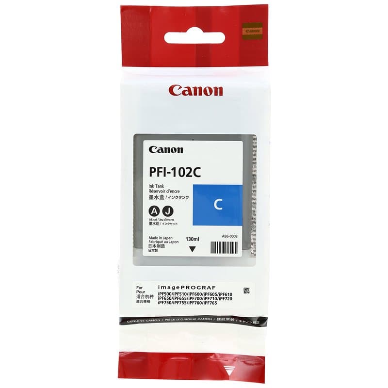Canon LUCIA PFI-102 C Cartouche d'encre d'origine 1 x cyan , bleu