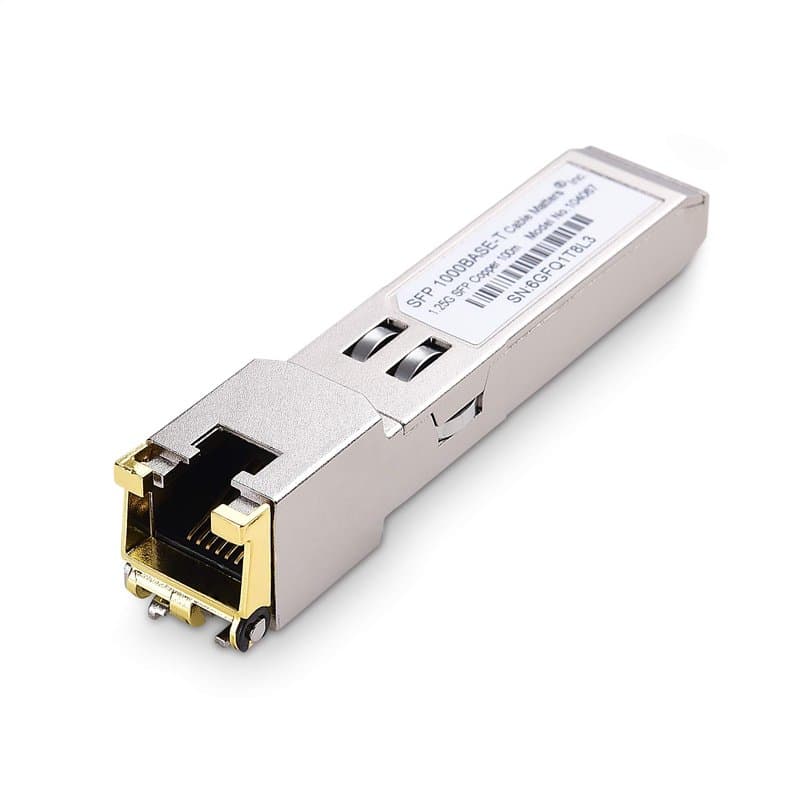 Cable Matters Émetteur-récepteur modulaire 1000BASE-T Gigabit SFP vers RJ45 Ethernet cuivre pour Les équipements Cisco, Ubiquiti