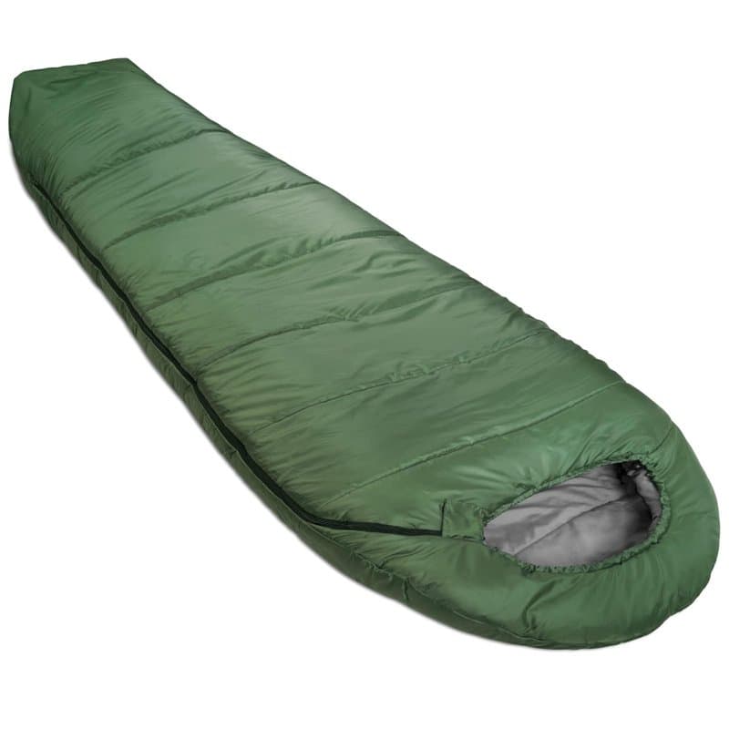 Amazon Basics Sac de couchage pour le camping et la randonnée par temps froid, léger, style momie, vert olive