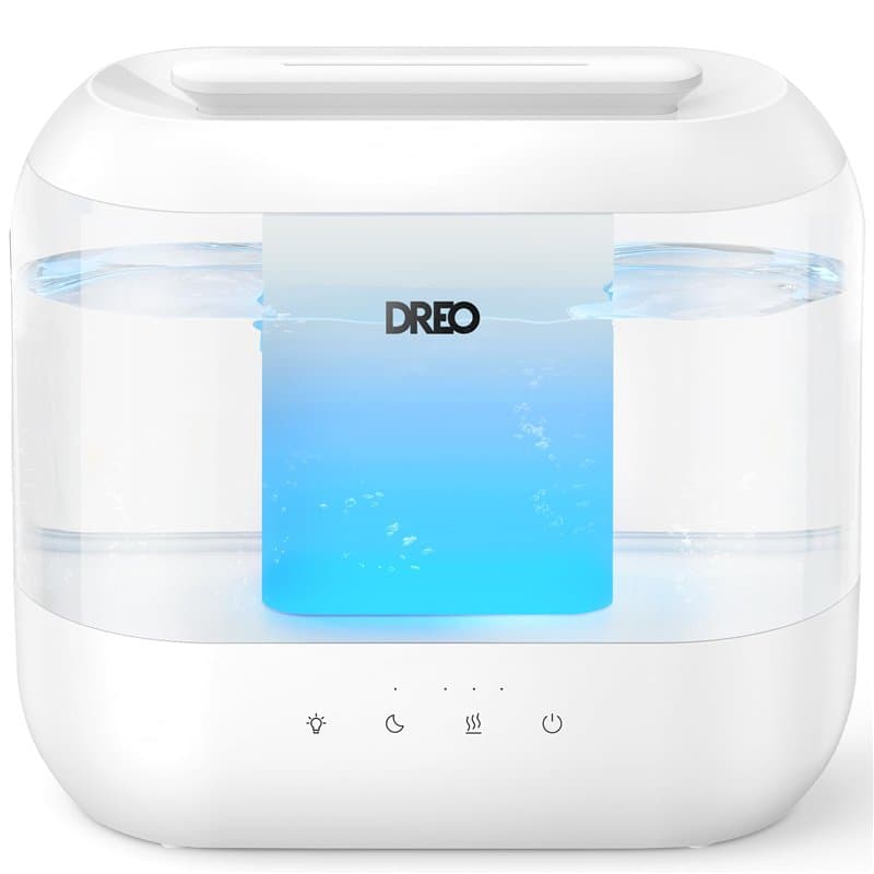 Dreo Humidificateurs pour la chambre à coucher, Humidificateur à vapeur froide surdimensionné de 4L avec diffuseur d'huile et ve
