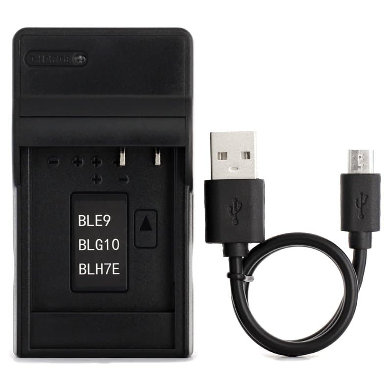 DMW-BLH7 USB Chargeur pour Panasonic Lumix DMC-GF3, DMC-GF5, DMC-GF6, DMC-GM1, DMC-GX7, DMC-LX100, DMC-TZ101, GX7, LX100, DMC-GM