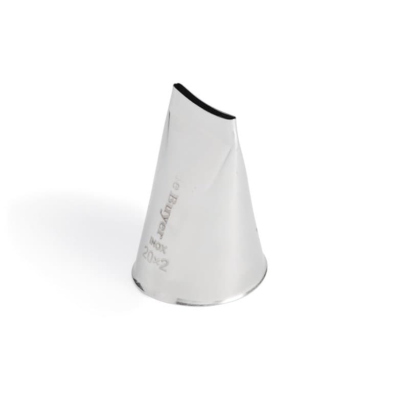 De Buyer - Douille à ruban en inox - 20 x 2 mm - En Inox, Idéale pour Décorer, Garnir et Remplir, Sans Soudure pour Hygiène Parf