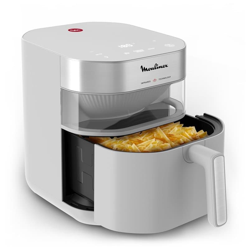 Moulinex Easy Fry Infrared, air fryer, Résultats croustillants, Technology infrarouge, Grande capacité, EZ831GF0, Gris Nube